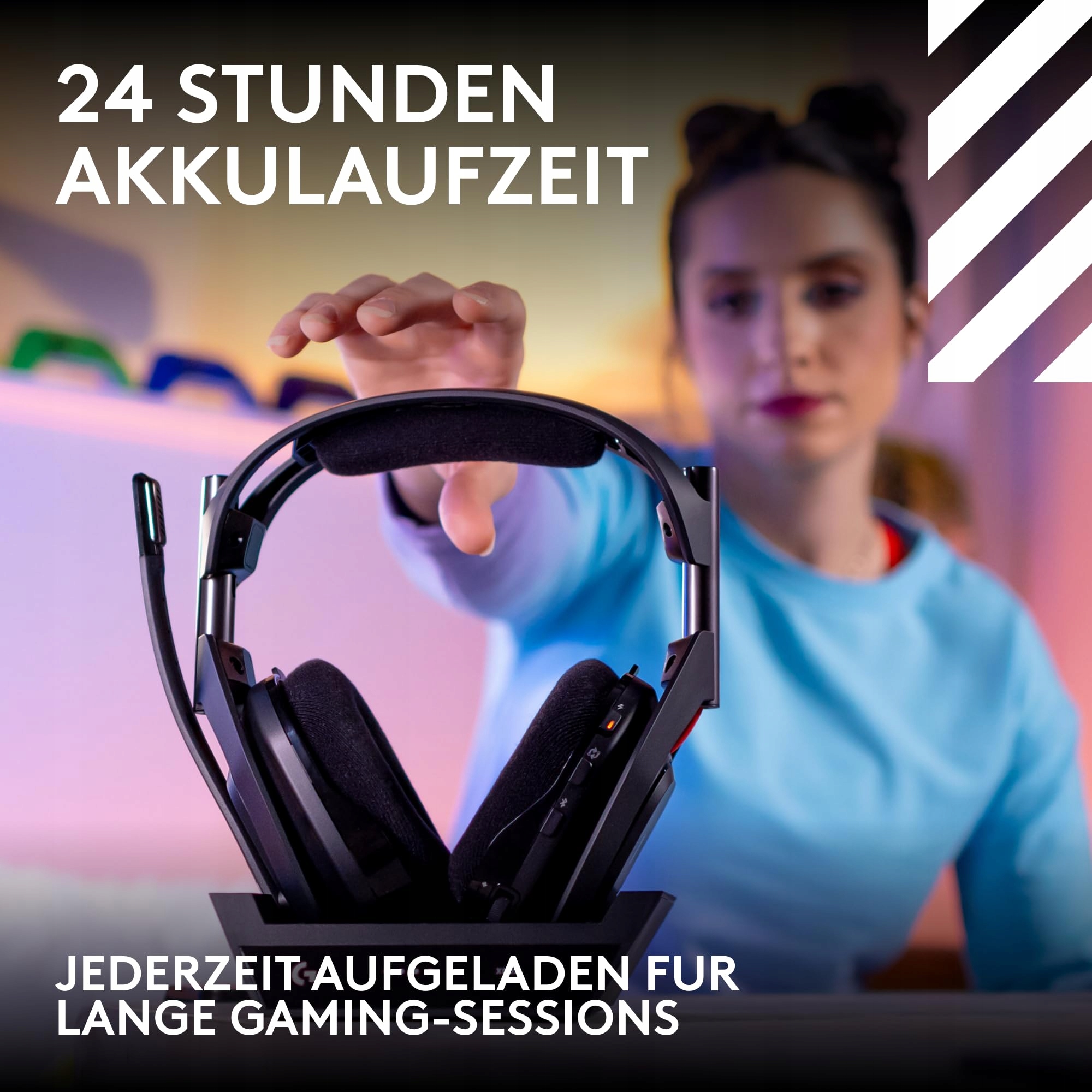 LOGITECH G Astro A50 Wireless Gaming Headset USB-C Bluetooth Black — miniatura 8