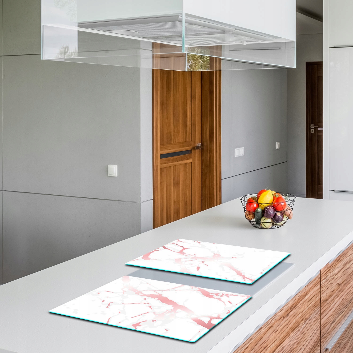 SZKLANA DESKA DO KROJENIA PŁYTA 2x40x52 MARMUR SZKŁO HARTOWANE Kolor wielokolorowy