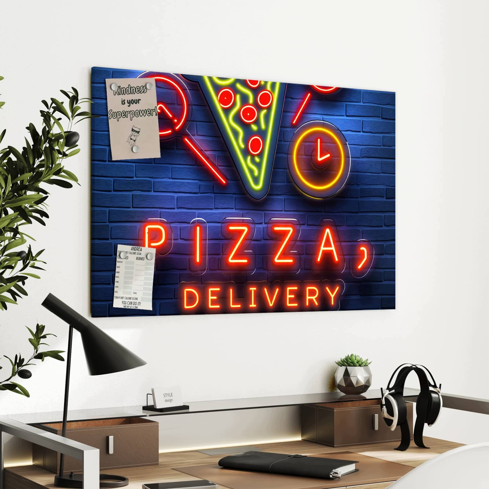 Magnetická tabule Dostawa pizzy 90 × 60 cm