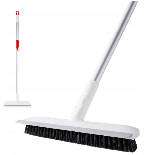 Levně Teleskopický kartáč na mytí 133 cm stahovák 2 v 1 s tuhými štětinami