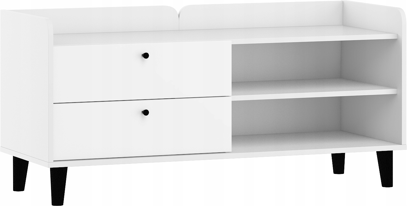 Rtv skříňka 120 cm Dolce DOL-18 bílá polovina bílá
