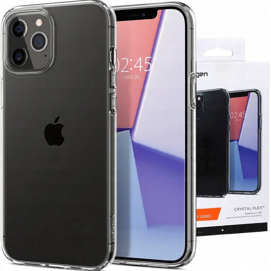 

Etui do iPhone 12 /Pro, Spigen Crystal Flex, cover