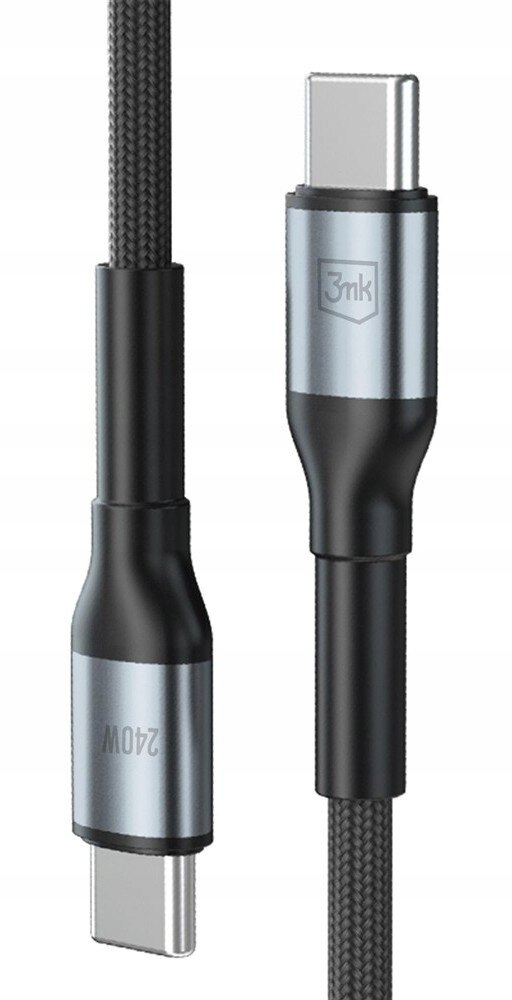 Kabel 3mk Hyper Cable N- Series Usb- C Usb- C 2m 48V/ 5A 240W czarny 3mk