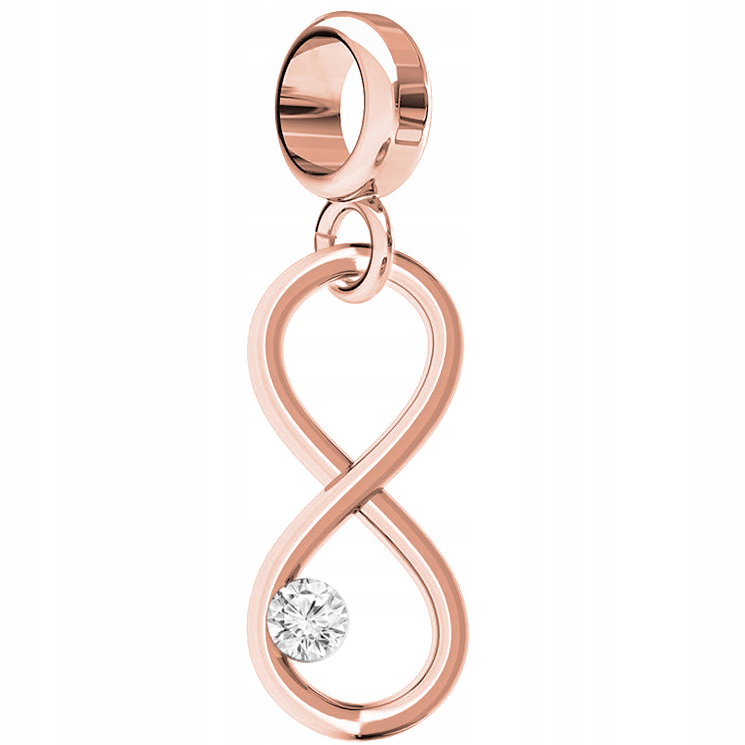 Přívěsek Nekonečno růžové zlato stříbro