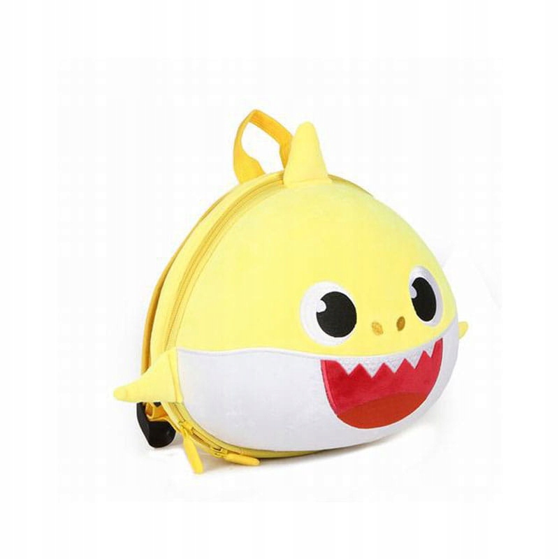 Plecak lekki dziecięcy Supercute Shark żółty Do przedszkola