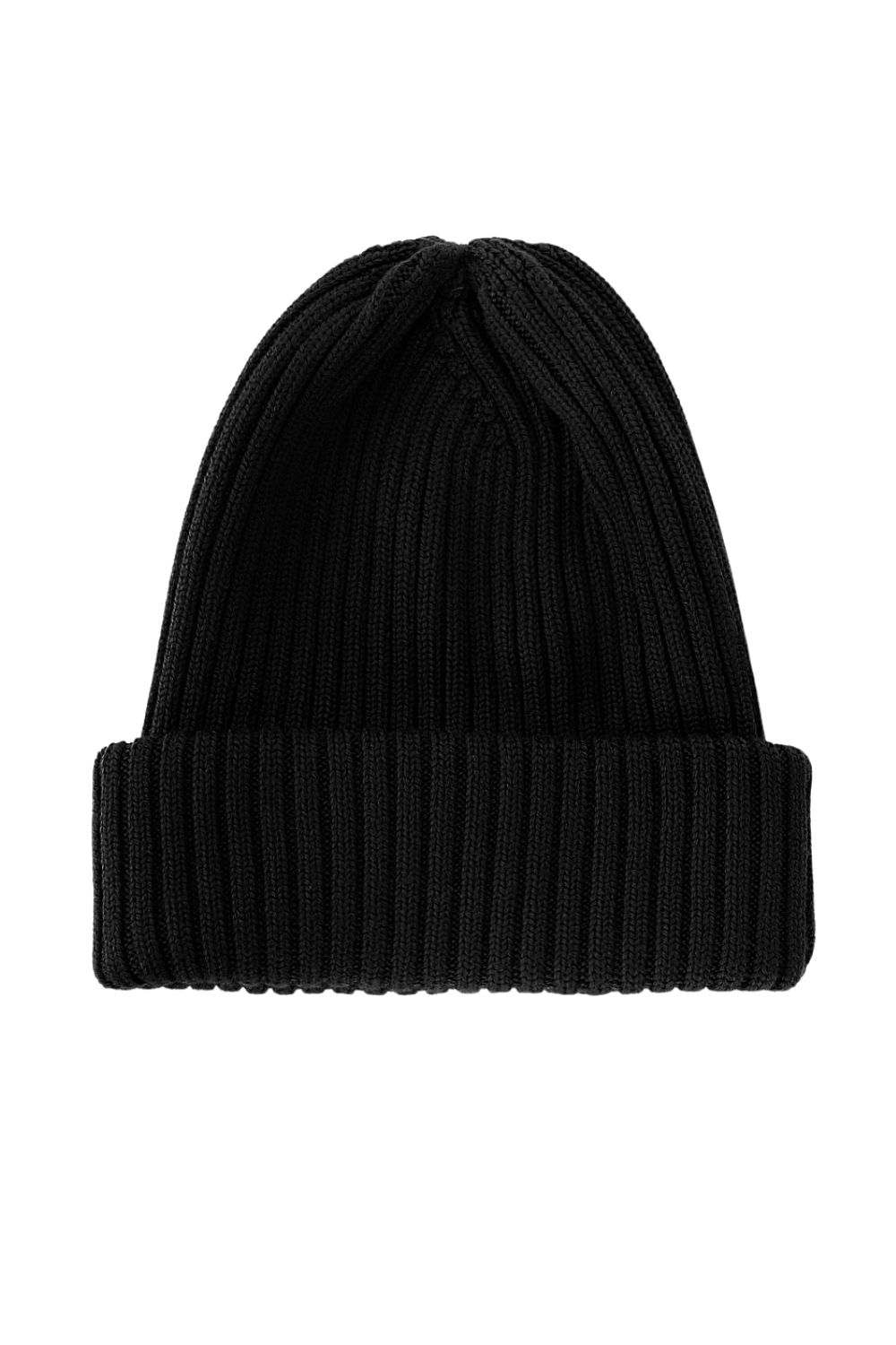 Czapka zimowa wełniana beanie 100% wełna merino termoaktywna czarna