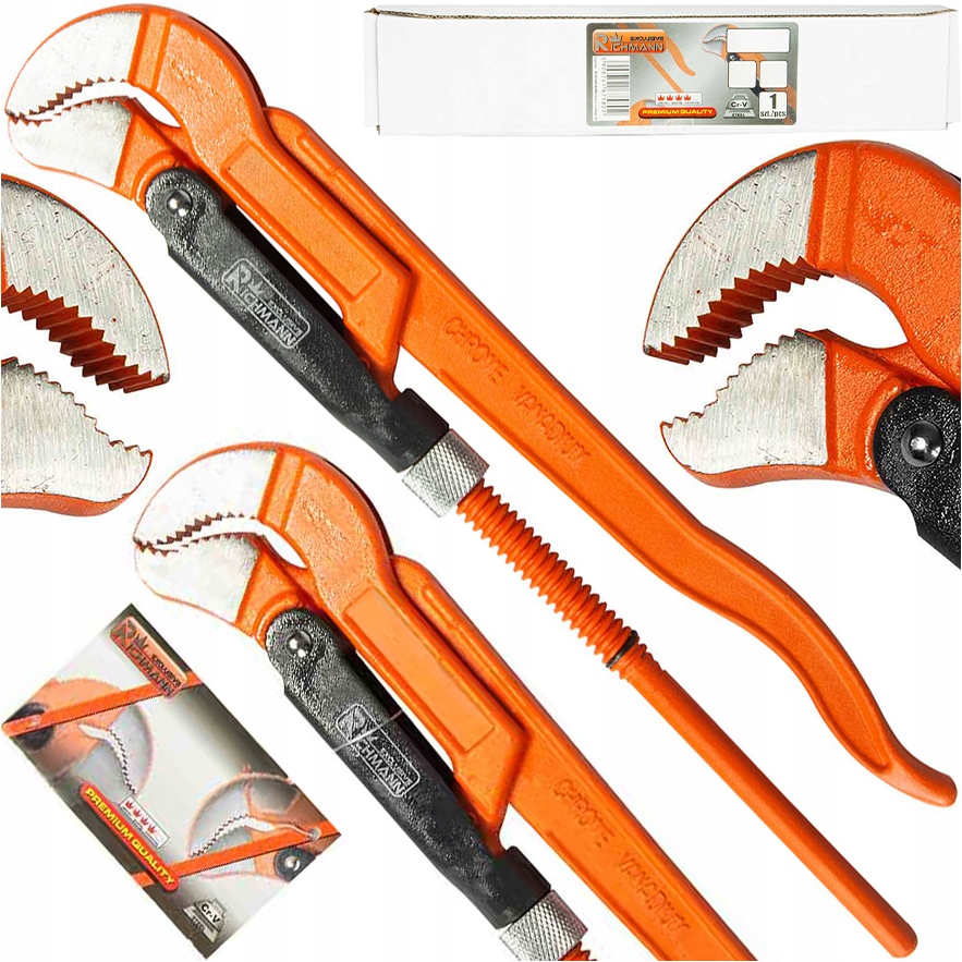 Klucz Nastawny Szwedzki Szwed Szczypce Cęgi Żabka Żaba Do Rur 3" 650 MM CrV