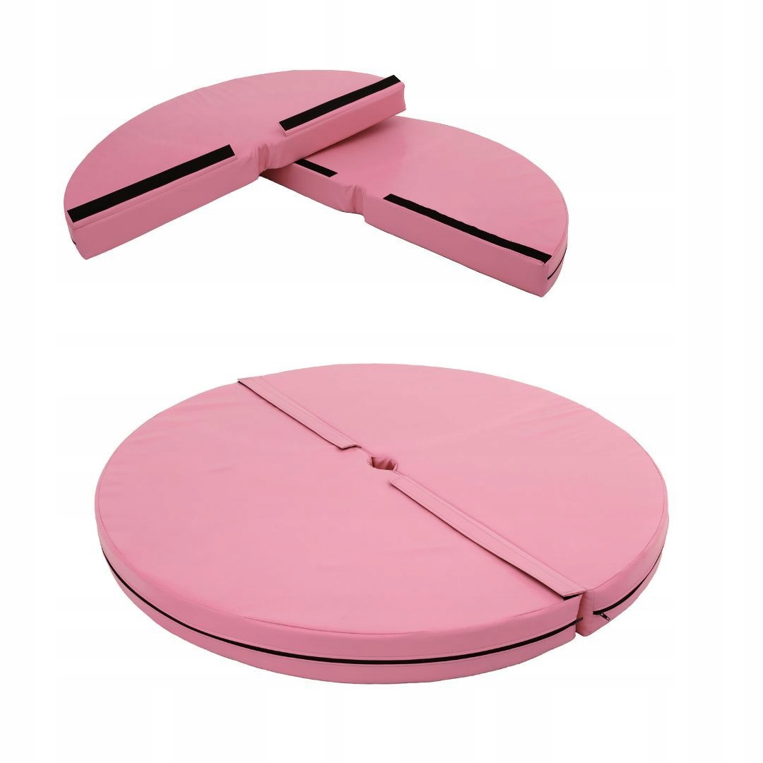 Materac do pole dance Okrągły 120 cm x 10 cm różowy