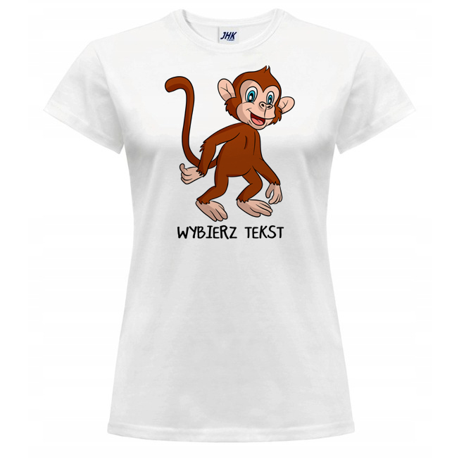 

Koszulka Damska T-shirt Zwierzęta Małpy Małpki XXL