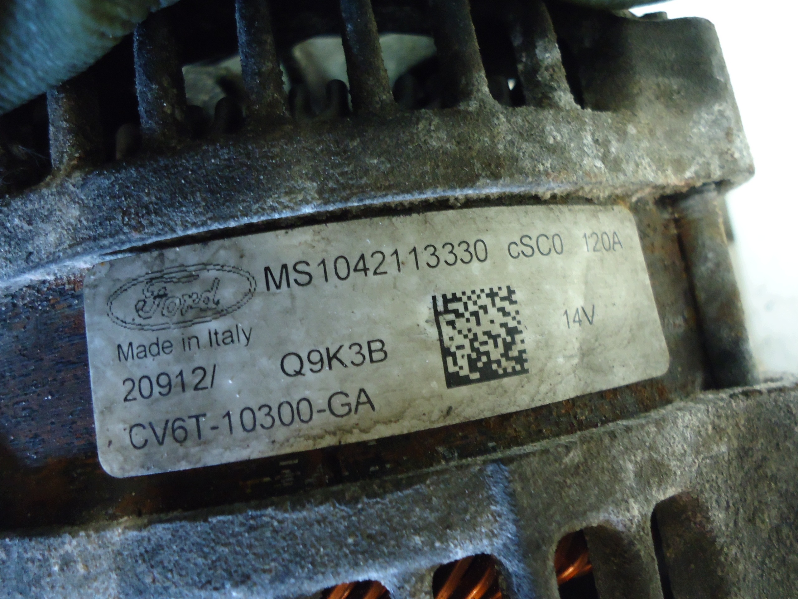 FORD FOCUS MK3 C-MAX 1.0 ECOBOOST M1DA ALTERNATOR CV6T-10300-GA