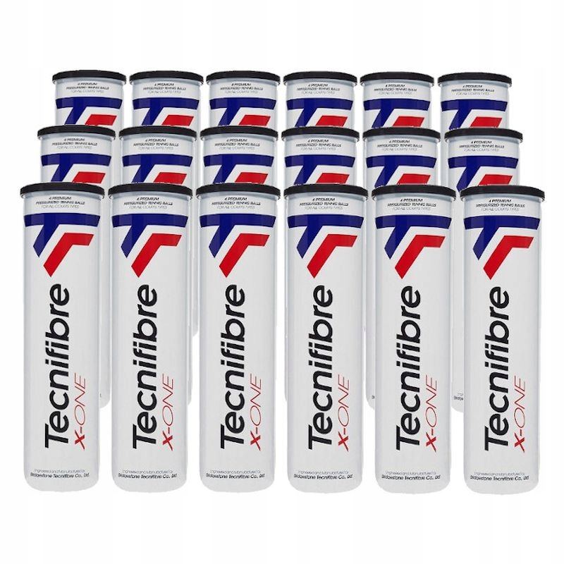 Tenisové míčky Tecnifibre X-one 18x4 ks