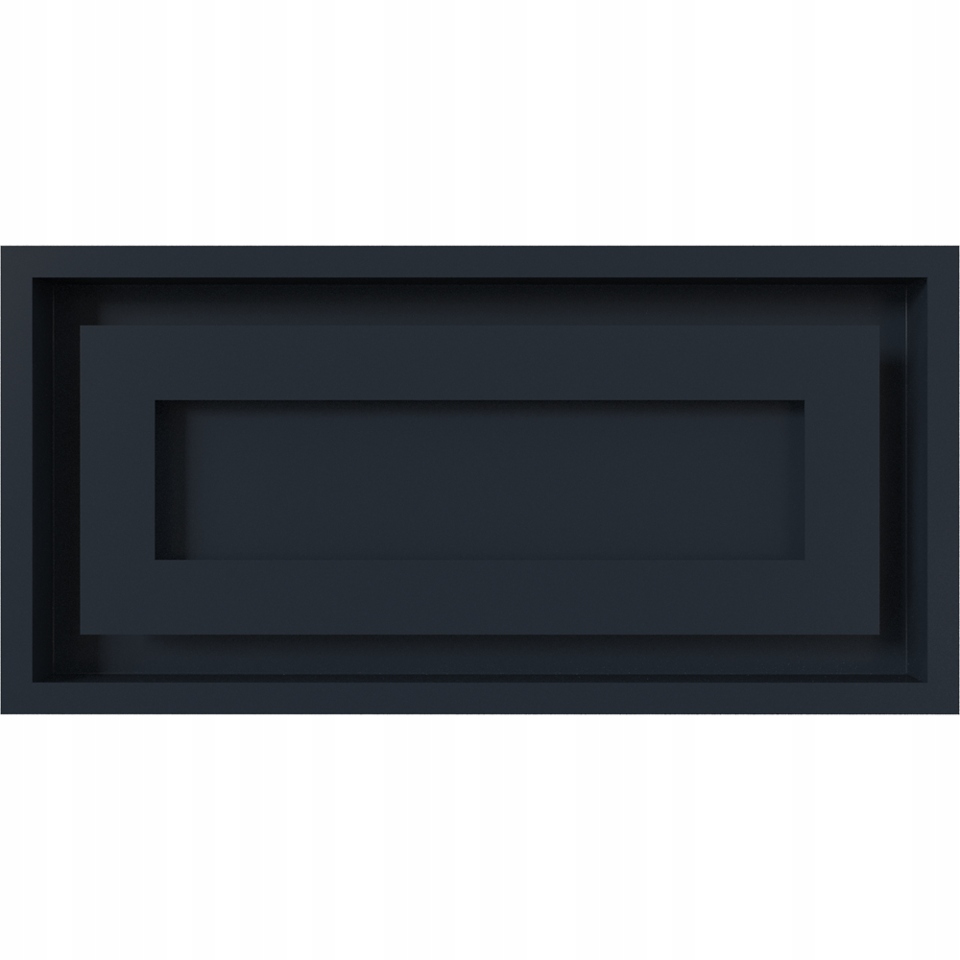 Krbová ventilačná mriežka Wind 22x45 grafitová