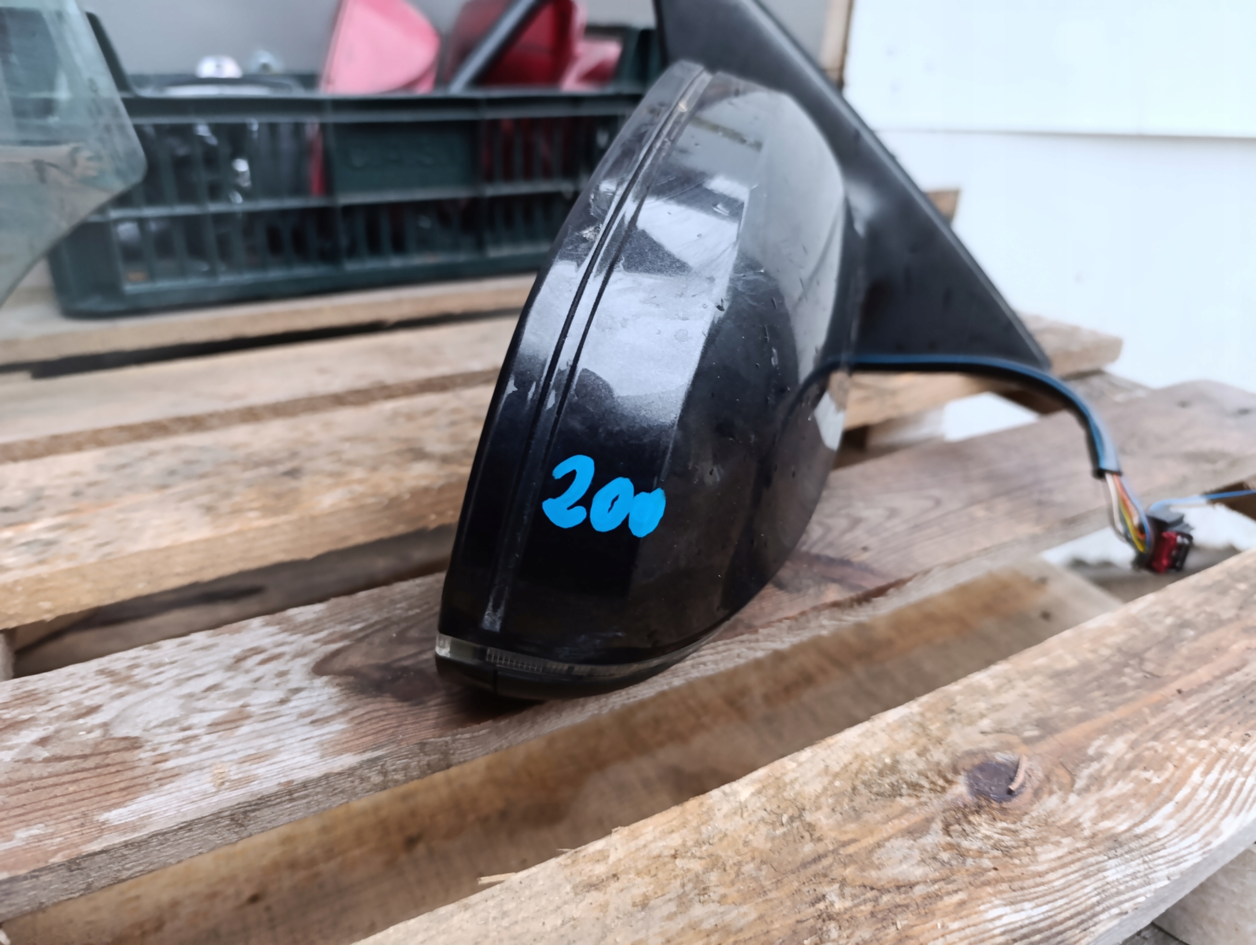 mirror right AUDI A4 B8 08r- 8 PIN LZ7L