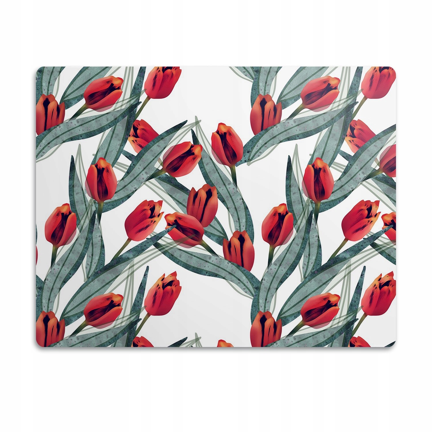 Levně Podložka na podlahu pod misky pro psa Tulipány 60x40 cm