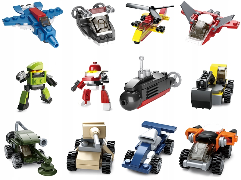 

Klocki MIX Sluban Builder Robot Auto Pojazd Auta