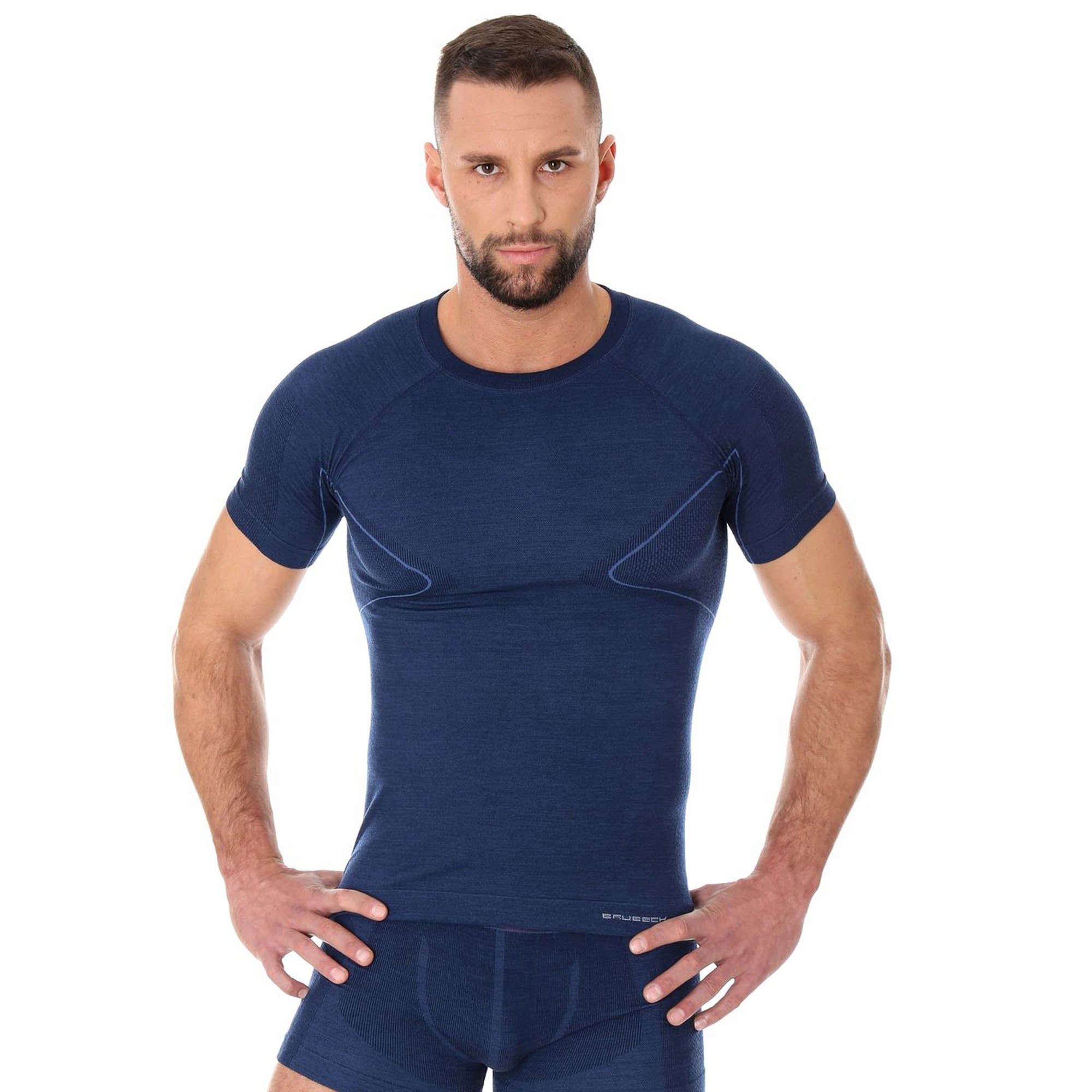 Brubeck Active Wool męska podkoszulka wełniana Komfortowa Oddychajaca L