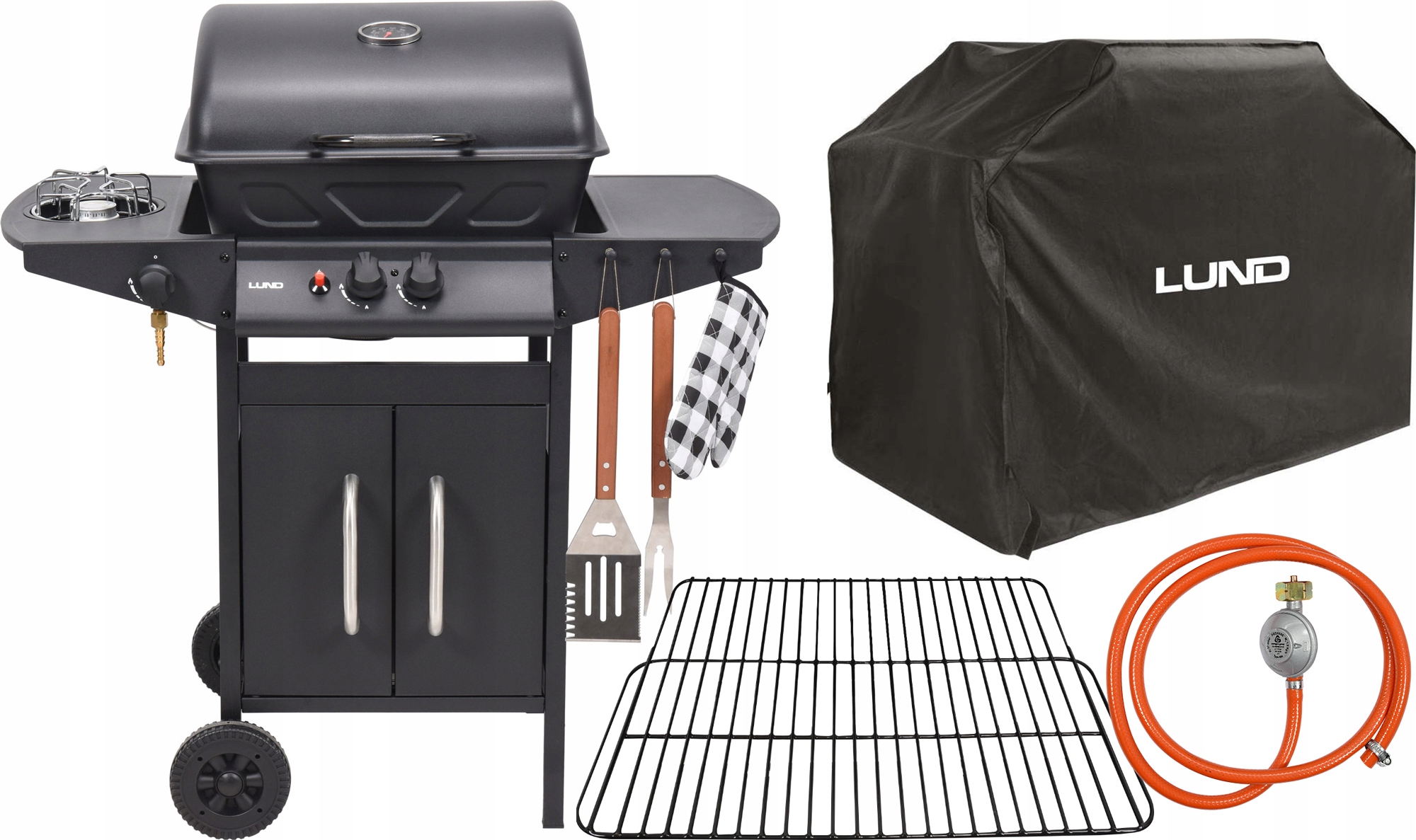 

Grill Gazowy Ogrodowy 8KW Pokrowiec I Reduktor