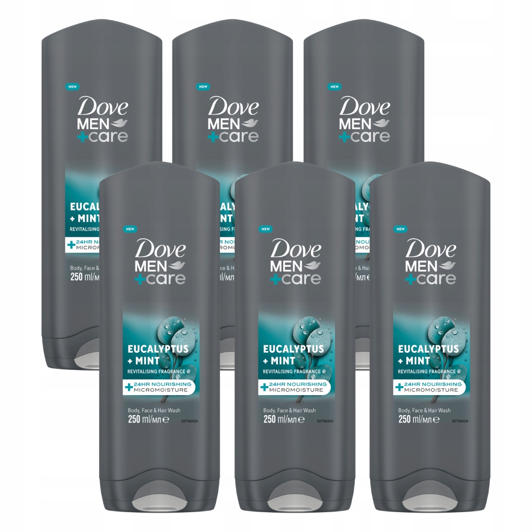 Dove Men Eucalyptus & Mint żel pod prysznic 6x250ml