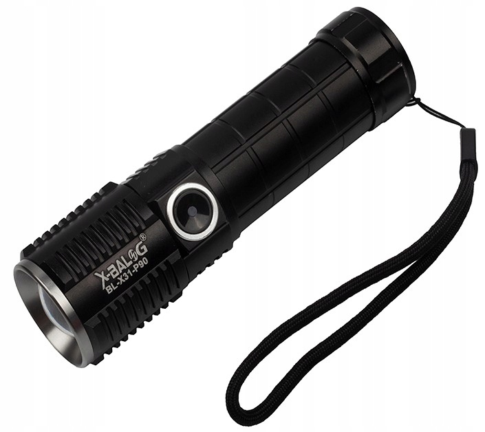 

X-balog Latarka Taktyczna Zoom Usb XHP90 Aku 26650