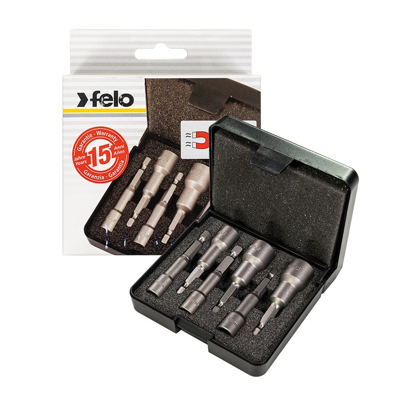 Sada 6-BITOVÝCH Magnetických Nástavců Sw 6-13 MM Pouzdro Felo