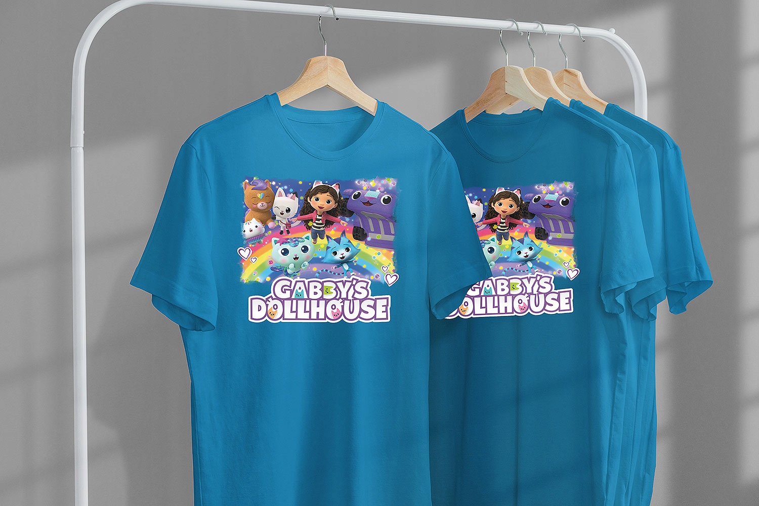 T-SHIRT KOSZULKA DLA DZIECKA KOCI DOMEK GABI 140 SUPER JAKOŚĆ Rozmiar M