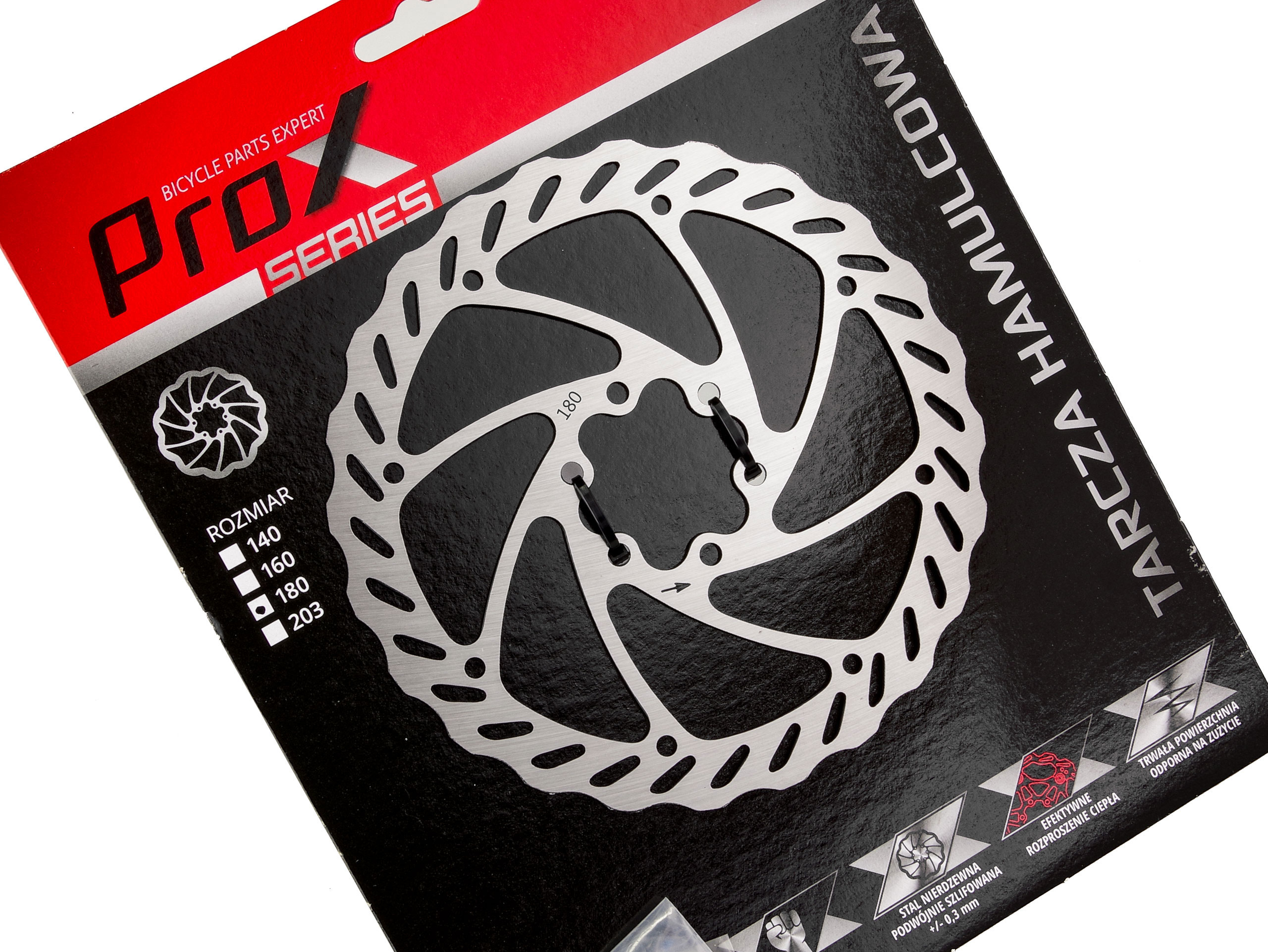 TARCZA HAMULCOWA PROX DR-04 IS 180 MM + ŚRUBY T25 Kod producenta C-UH-K-0063