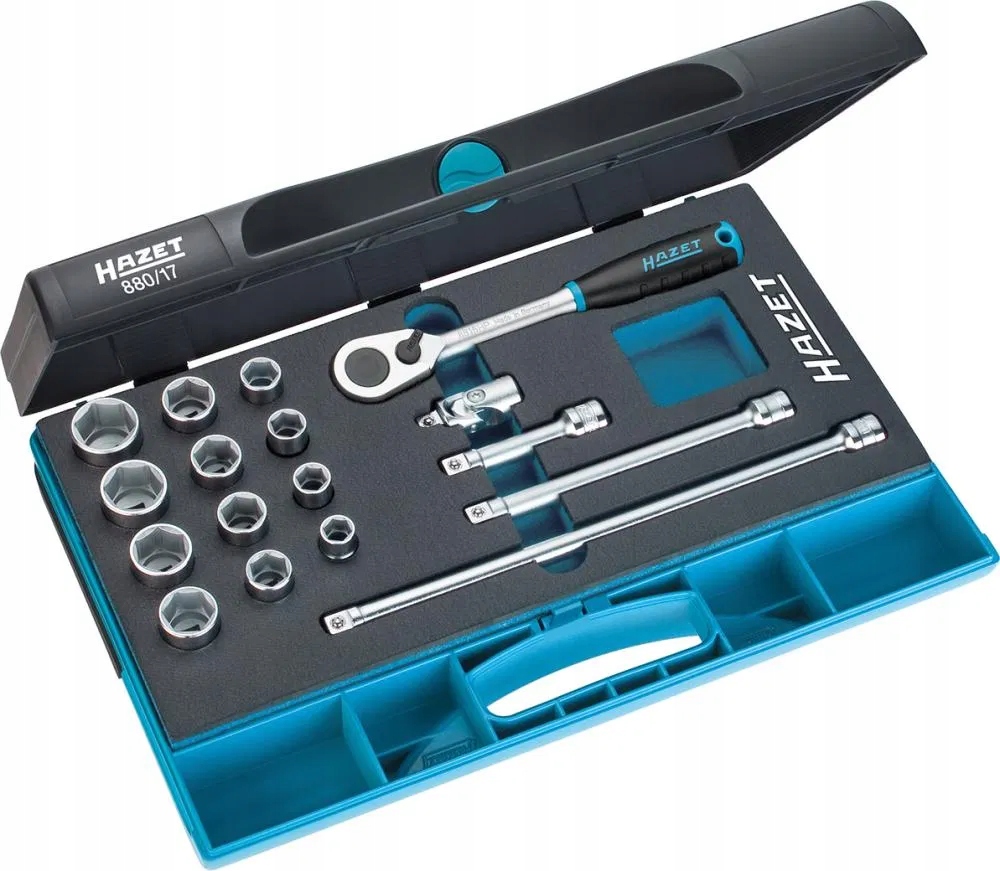 Sada nástrčných kľúčov nástavcov 3/8", 17-dielna, 880/17, Hazet