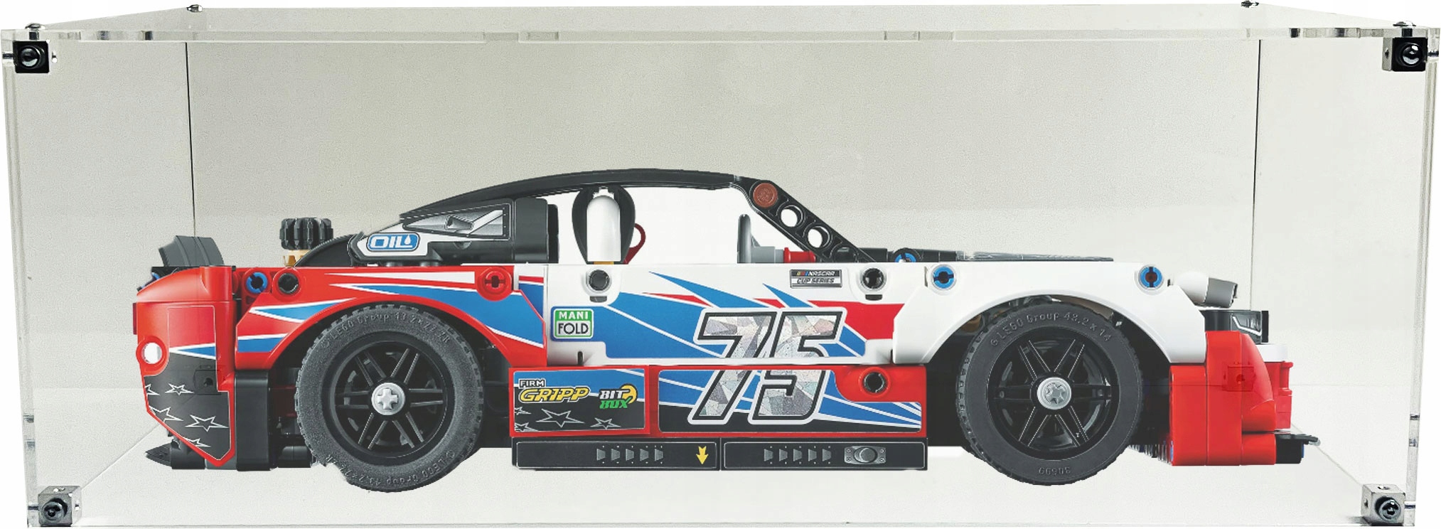 Drewlandská vitrína pro stavebnici Lego Technic 42153 Chevrolet Camaro ZL1