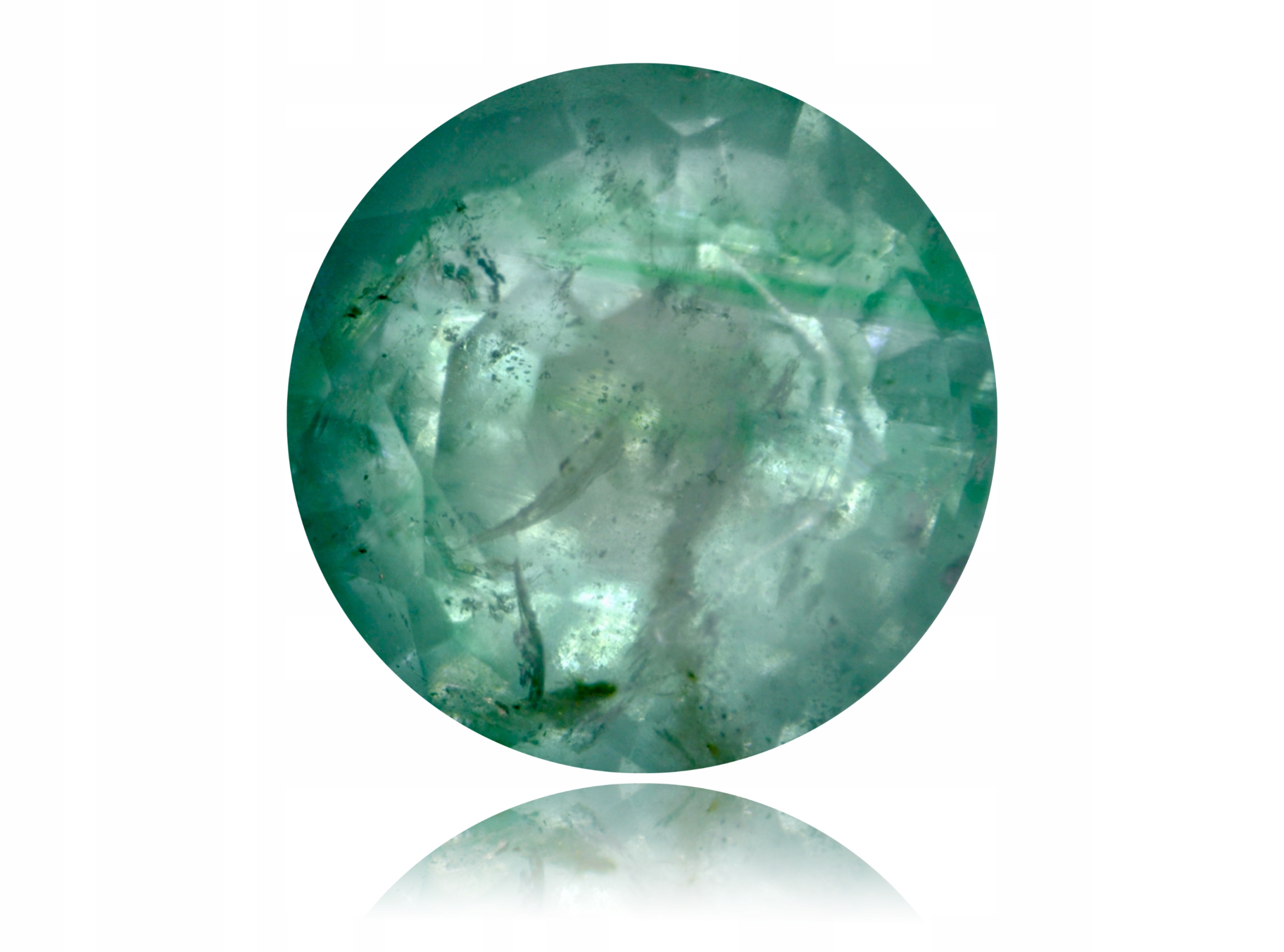 Přírodní Smaragd 0.55 ct Kulatý Zambia certifikát Wbd