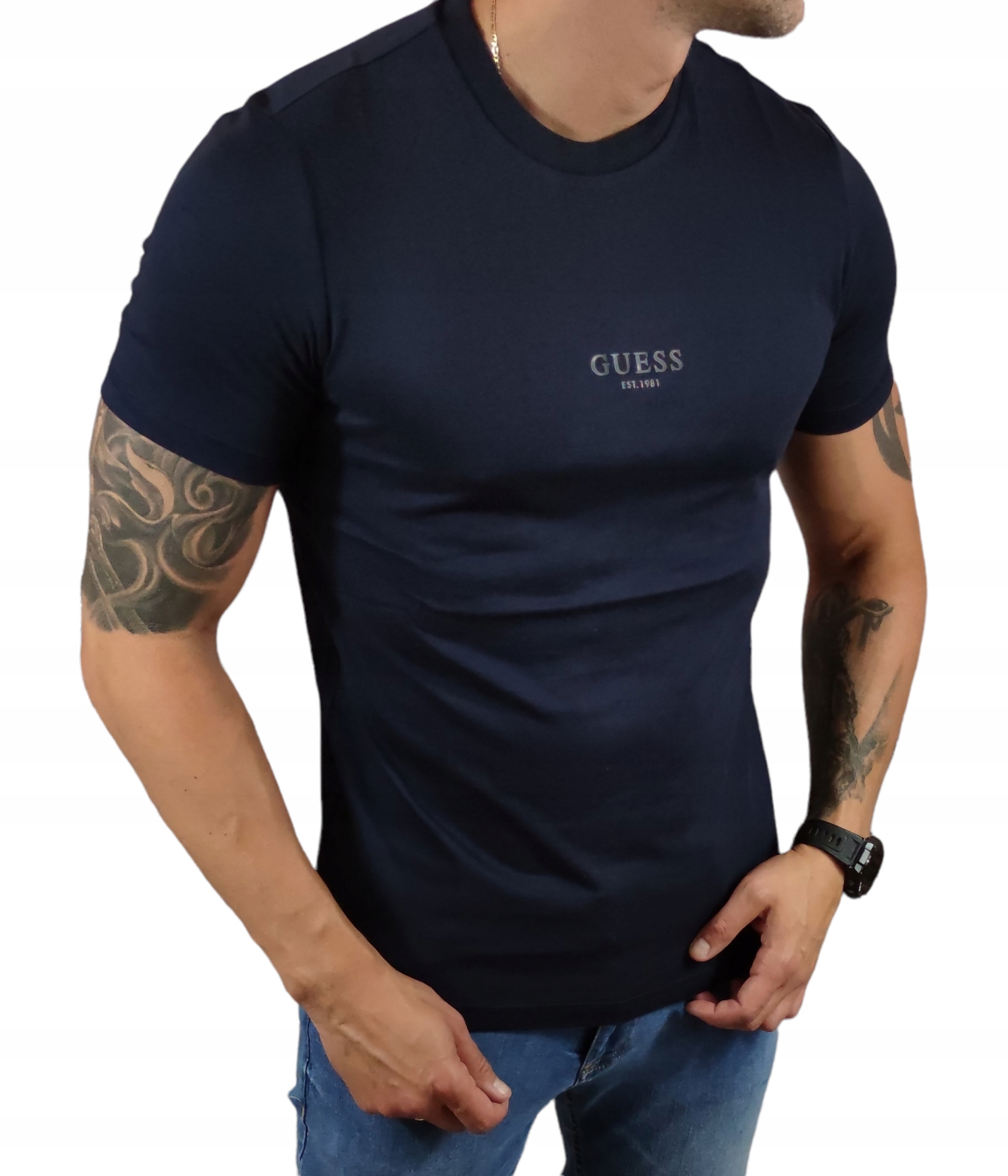 Tričko Guess M2YI72 I3Z14 G7V2 Tmavě Modrá S