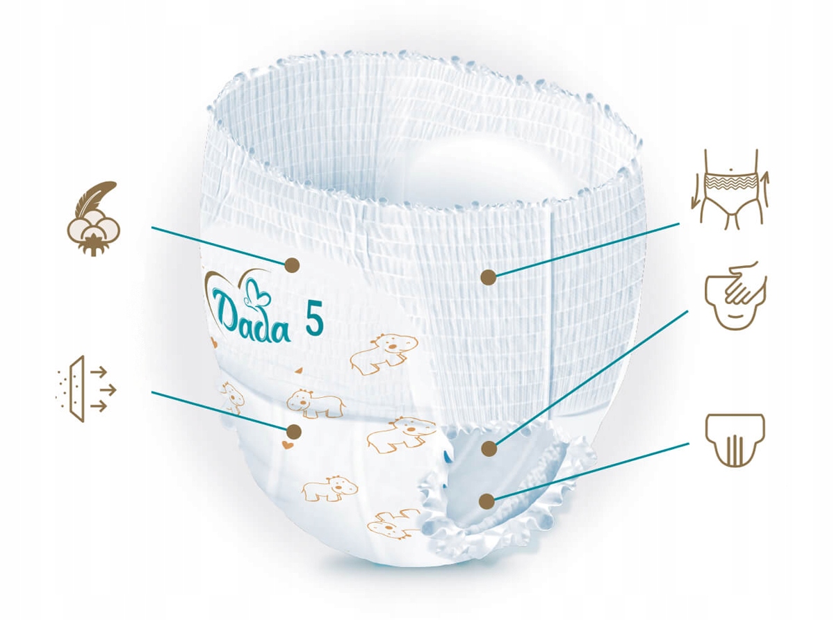 PANTS Dada Extra Care rozmiar 5 12-18 kg 105 szt. Marka Dada