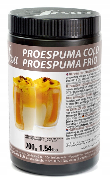 Levně Emulgátor stabilizátor pro studené pěny v prášku Proespuma Cold Sosa 700 g