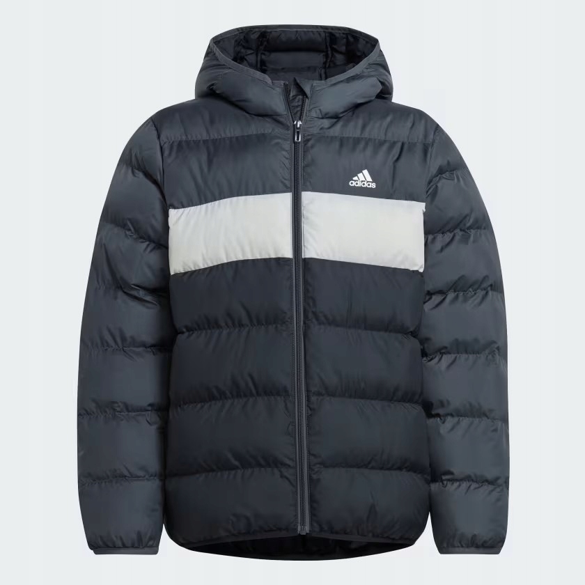 Adidas Kurtka Zimowa Dziecięca Ocieplana z Kapturem Czarna IY6918 140