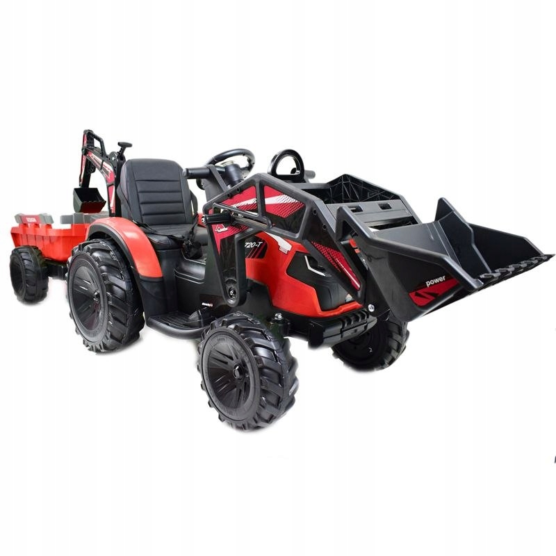 Traktor Z Ładowarką,koparką, Przyczepą Super-moc OLBRZYMI/2068-12V