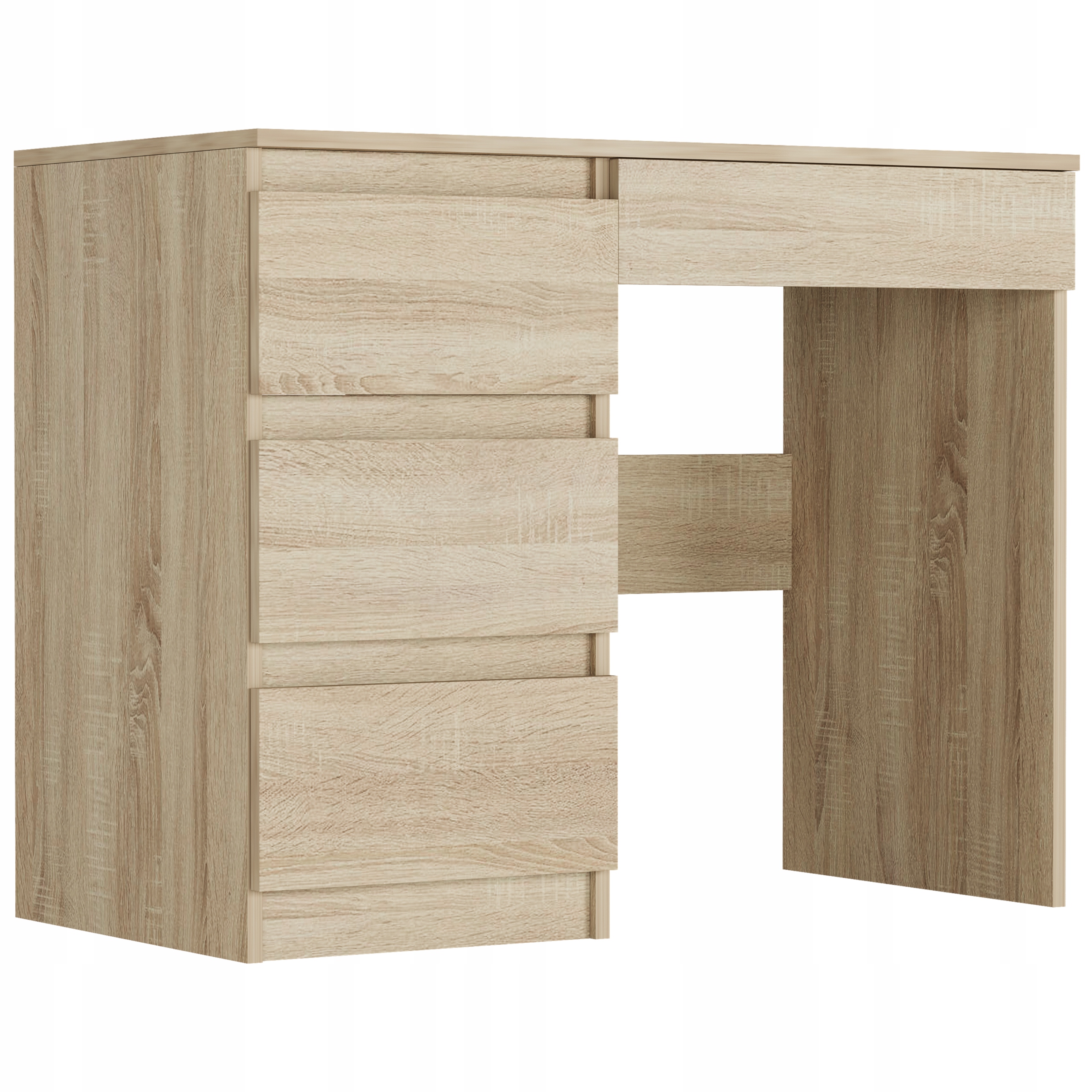 Meble Biurko komputerowe stolik 96cm lewe N-34L SONOMA