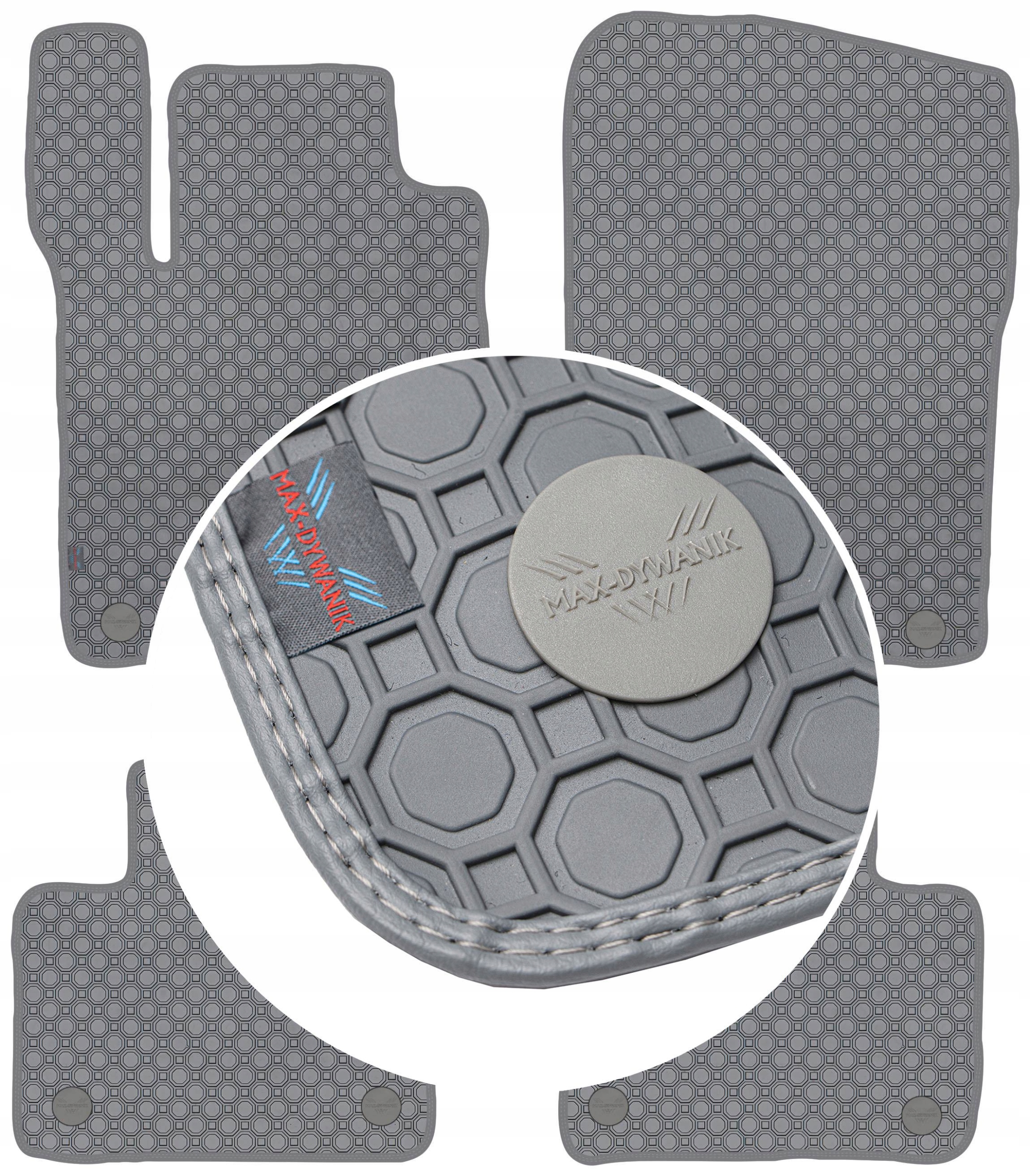 Mercedes Gls 5os 2015-2019 Koberce Popielate