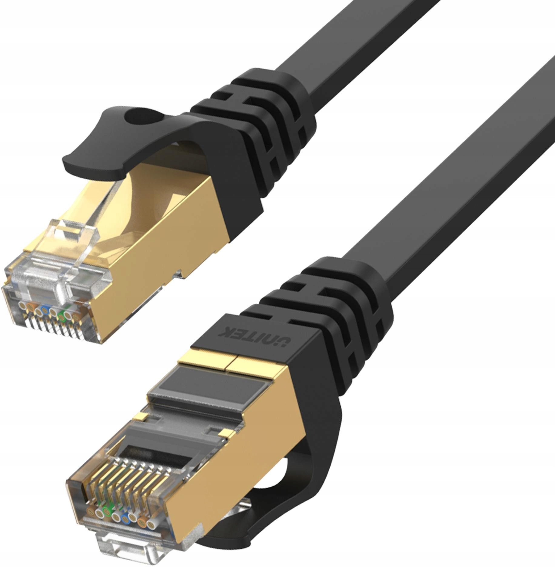 Unitek Kabel Ethernet Patchcord Cat7 Sstp RJ45 8P8C Lan 20m Płaski