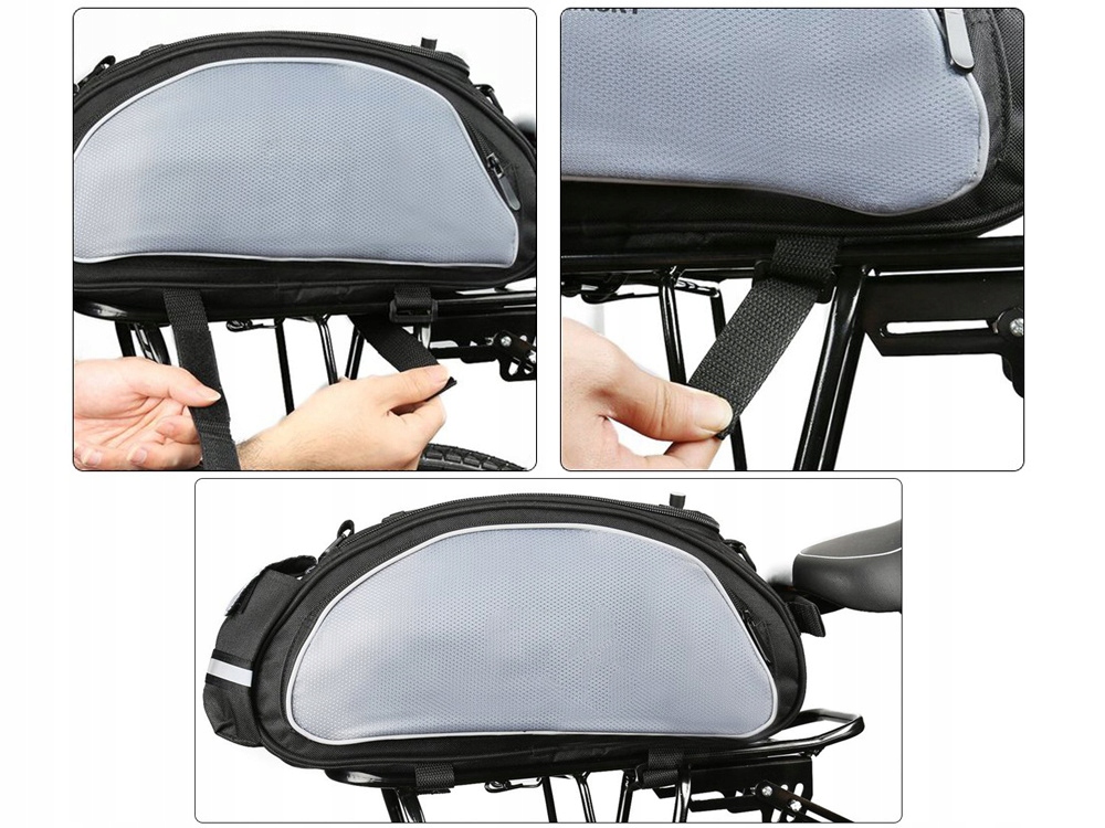 Torba rowerowa sakwa na bagażnik rowerowy kufer duża Liczba komór 1