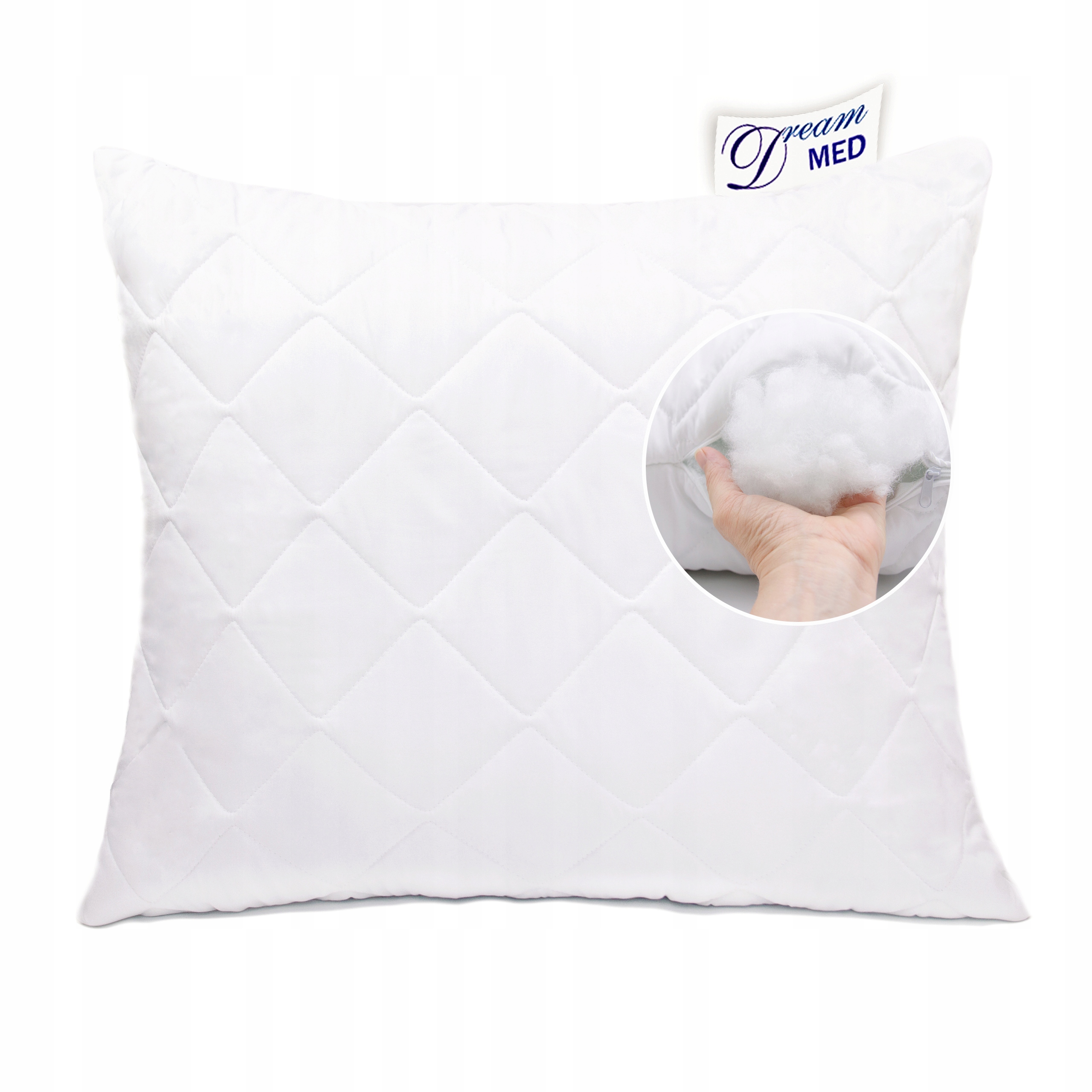 

Gruba Antyalergiczna Poduszka 70x80 Pikowana 95°C
