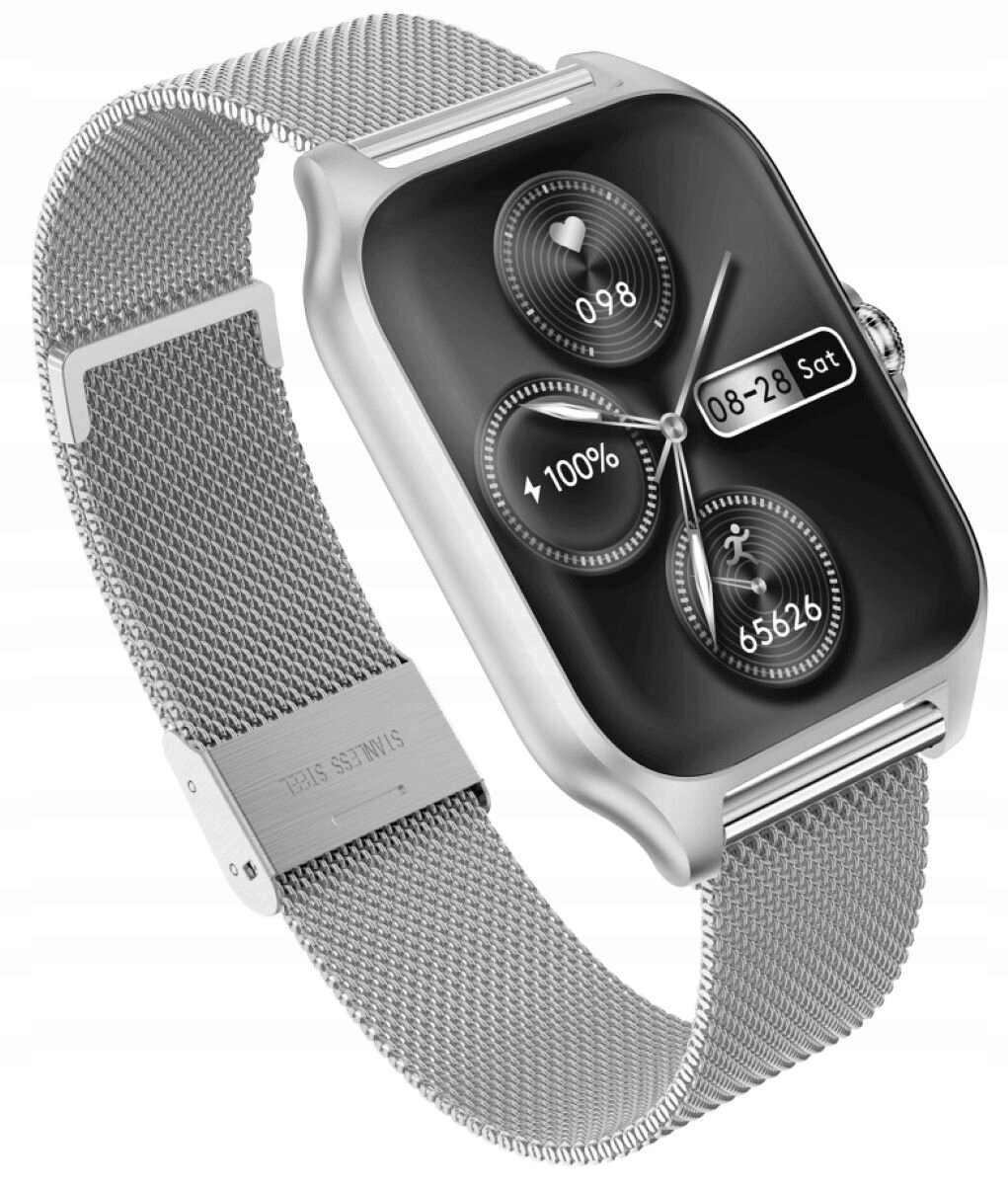 Smartwatch GARETT GRC Activity 2 Srebrny Matowy Kolor srebrny