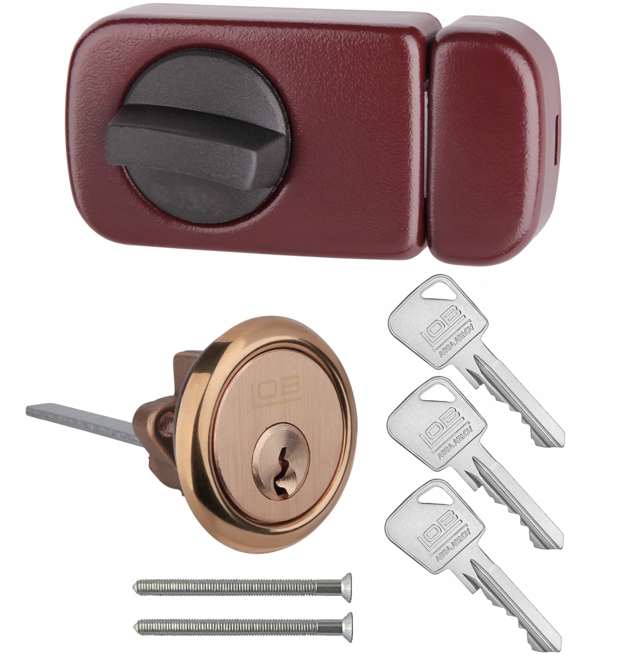 vrchní zámek Lob TB61 hnědý, vložka WT01
