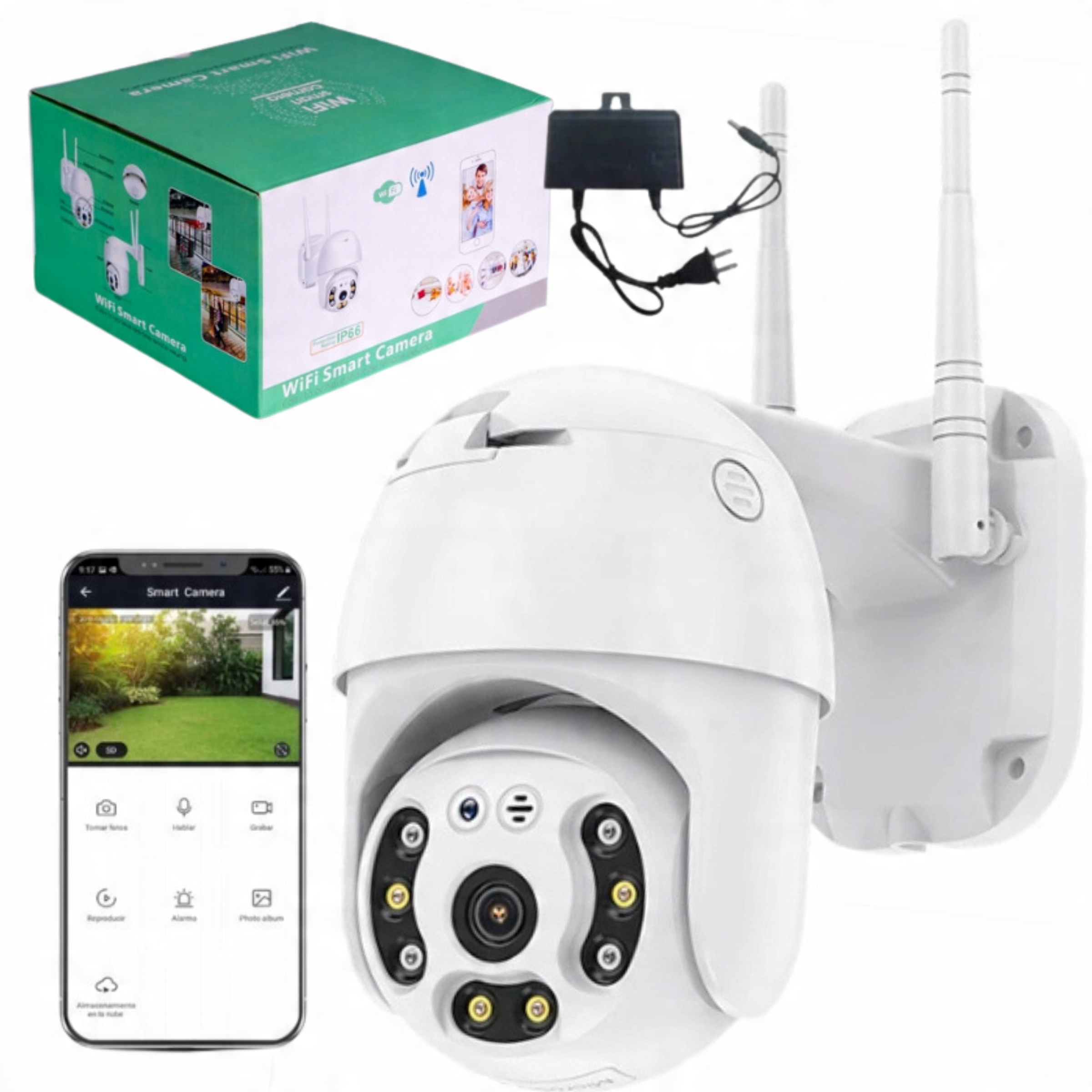 

Kamera Zewnętrzna Wifi Ip Obrotowa 4MPX Monitoring