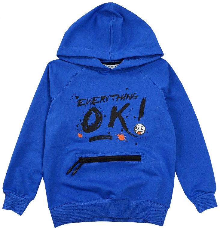 

Bluza Kangurka Kaptur Niebieski Ok! 110 J76K