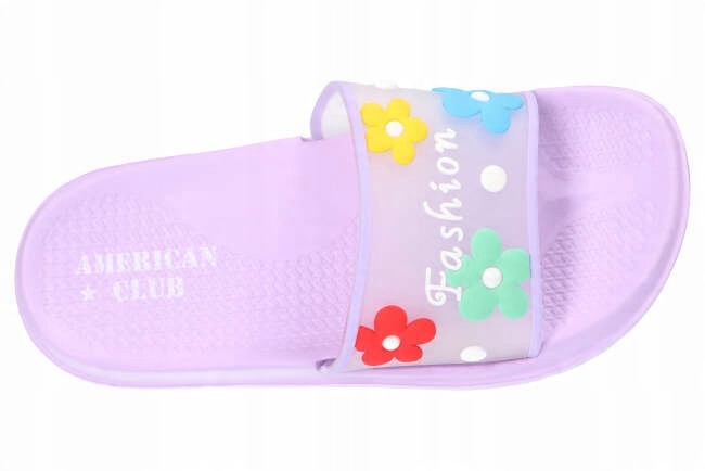 

American NH106 Klapki Piankowe Dziecięce Purple 35