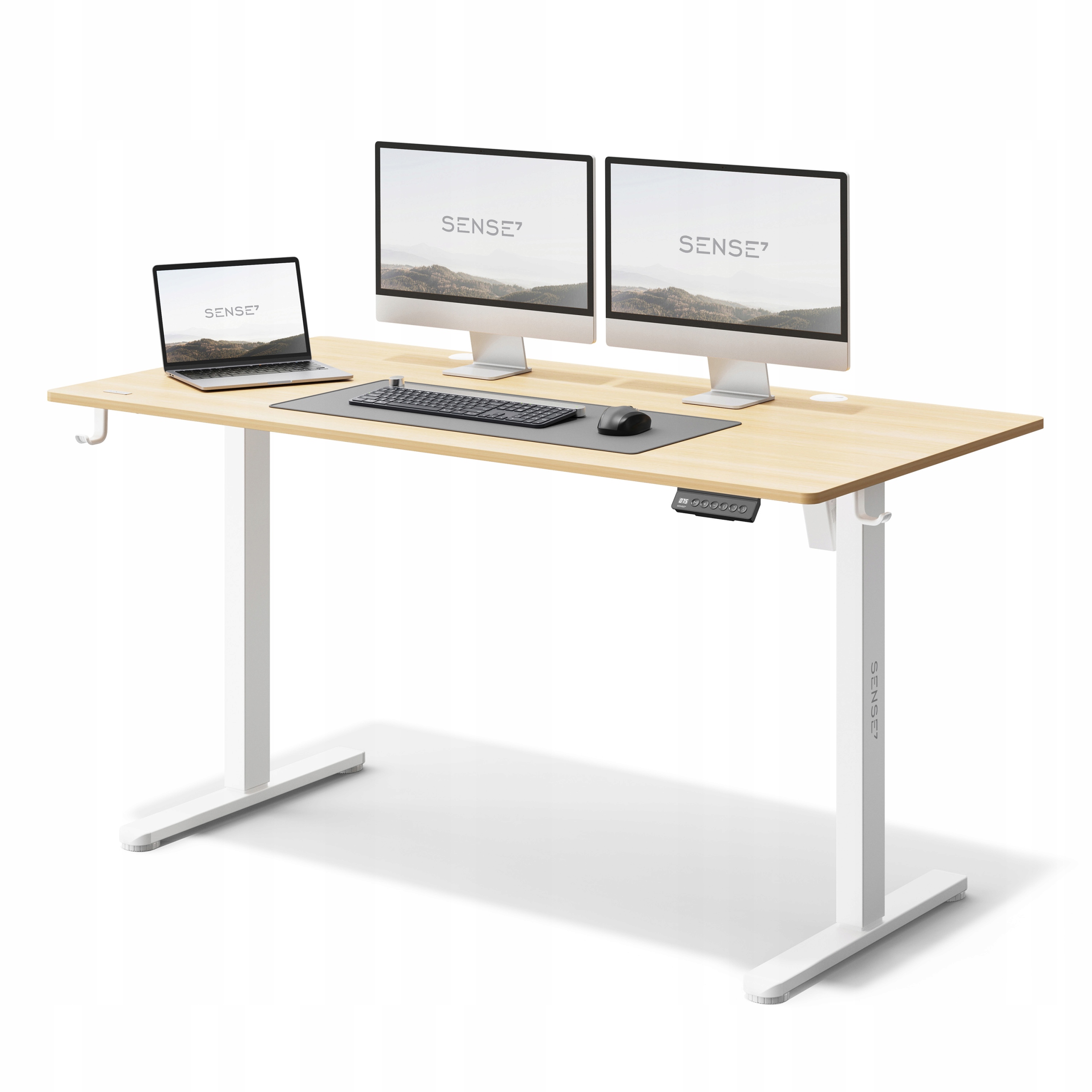 Biurko Elektrycznie Regulowane 140x70cm Regulacja Wysokości 72-118cm SENSE7