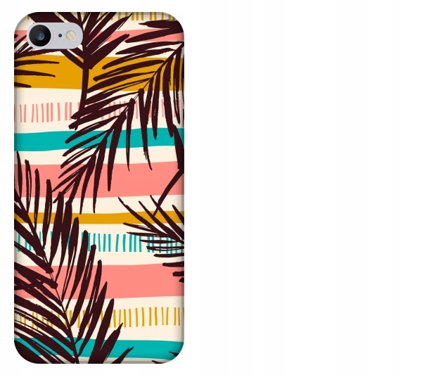 

Etui pokrowiec iPhone 8 Liscie tropikalny wzór ret