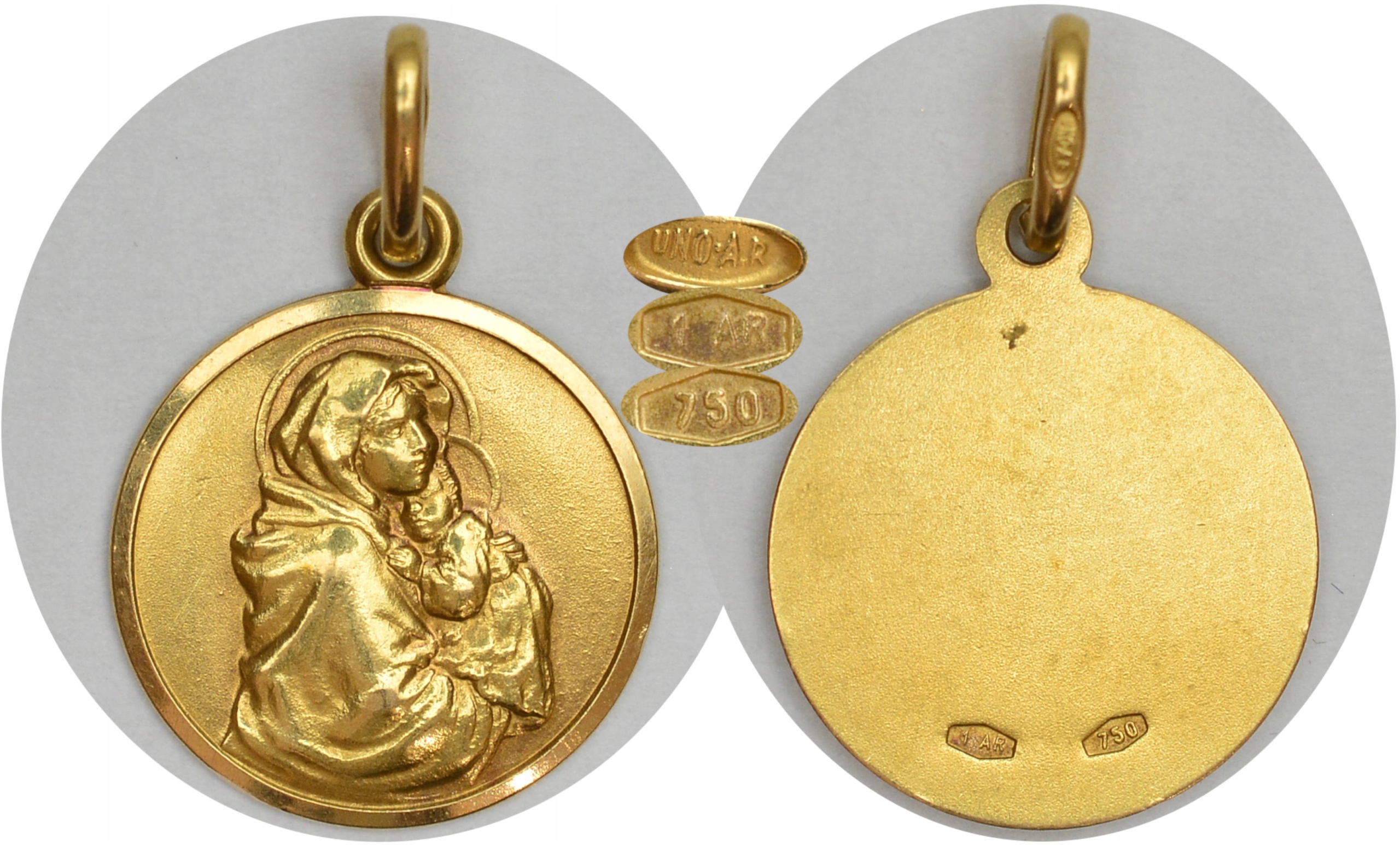 4.ed.ZŁOTA ZAWIESZKA - MEDALIK, MADONNA pr.750