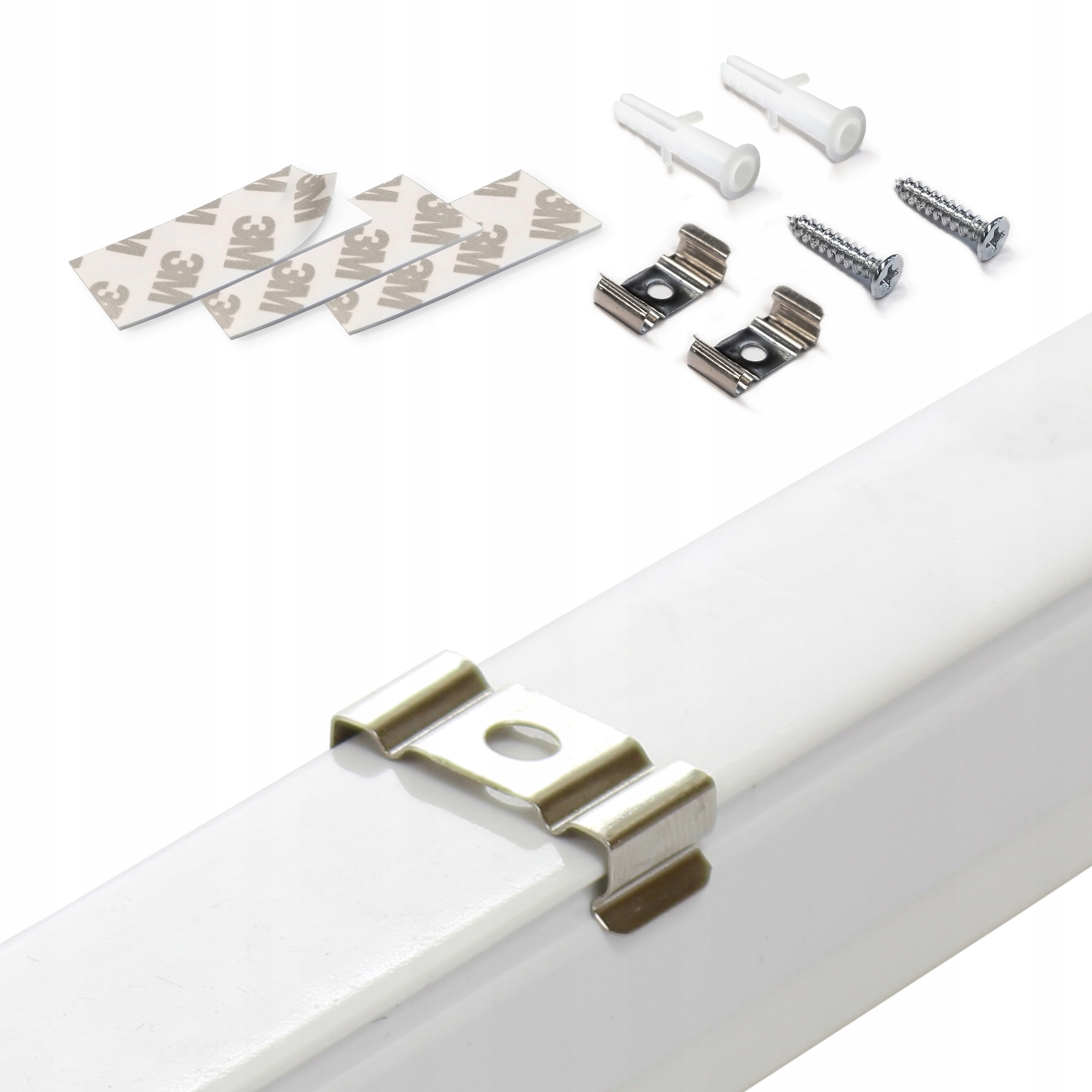 Oprawa Kuchenna Lampka Podszafkowa Listwa LED Meblowa - 60cm, 8W Neutralna Barwa światła biały neutralny