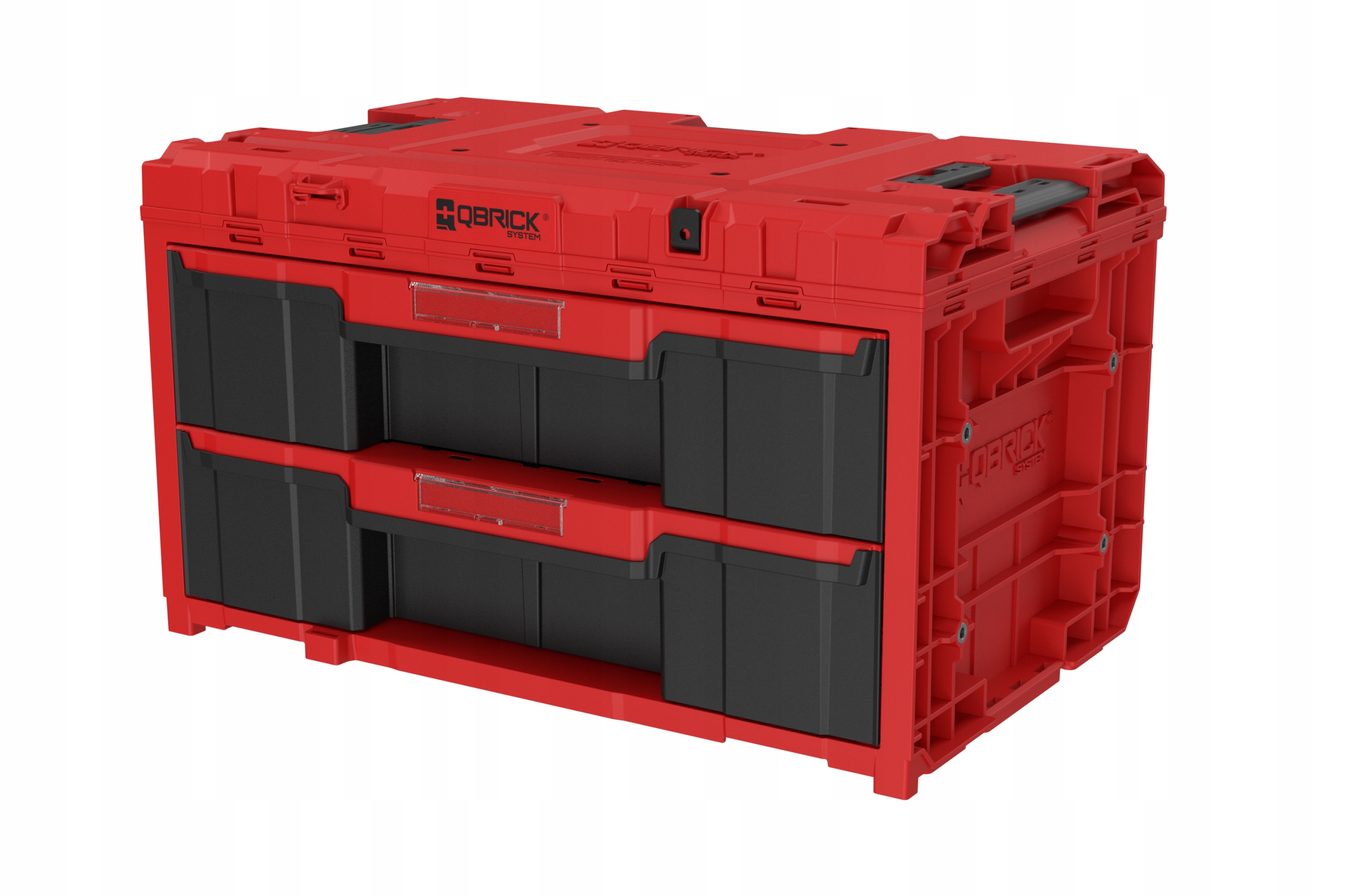 Skrzynka Qbrick System ONE Drawer 2 Toolbox 2.0 Red Ultra HD szuflady Długość 59 cm