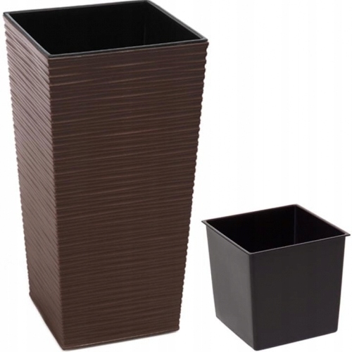 

Donica Finezja Dłuto Z Wkładem H47,25x25 Mokka